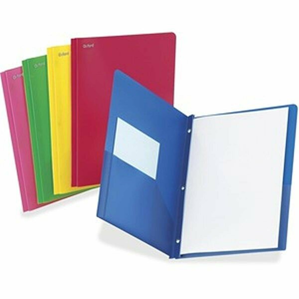 Tops 8.5 x 11 in. 2-Pocket Fast Assorted Color Portfolio Folder, 25PK OXF99811